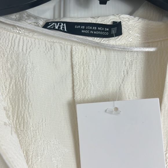 ZARA JACQUARD TUBE DRESS - Picture 4 of 10